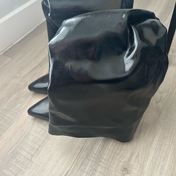 Lulus Teana Black Fold-over Knee-high Boots - Size 8 - Picture 4 of 8